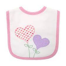 HEART BALOONS FEEDING BIB