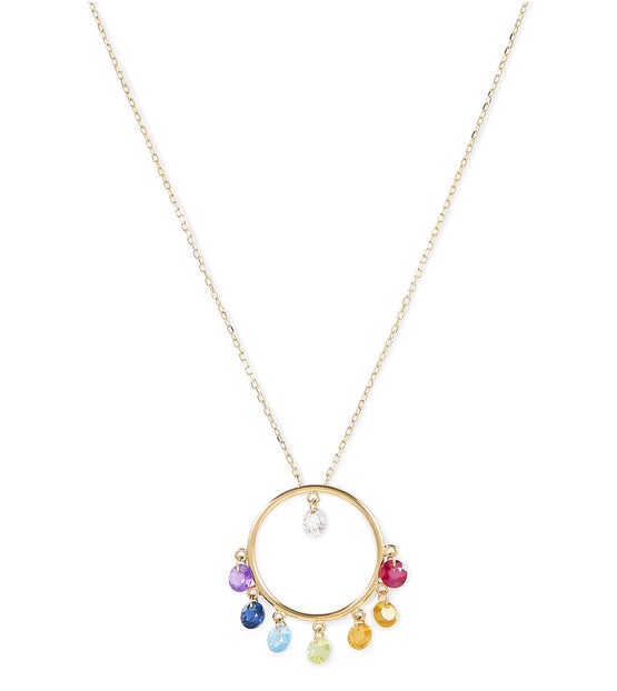 Chakras Necklace In Yellow Gold