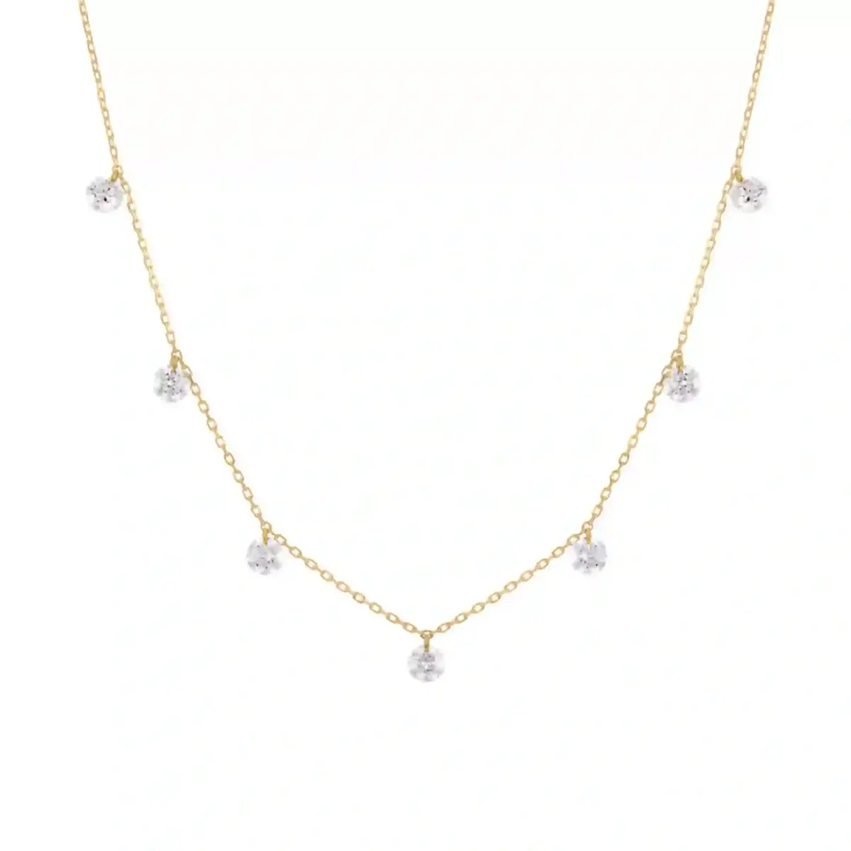 Danaé 18 K Gold Diamond Necklace