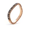 VENETIAN PRINCESS BANGLE WITH BLACK AND WHITE DIAMONDS