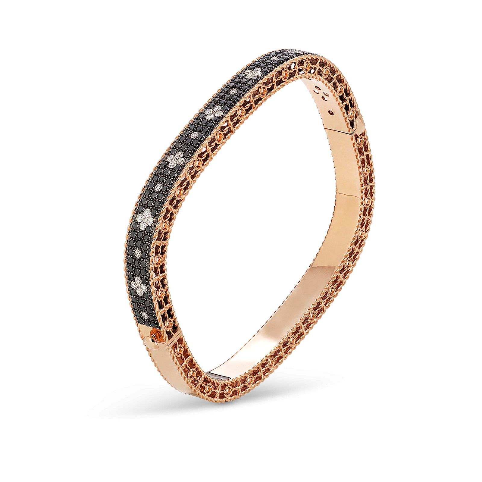 venetian-princess-slim-bracelet-with-black-and-white-diamonds-in-18kt-rose-gold.ADR888BA1408_01jpg VENETIAN PRINCESS BANGLE WITH BLACK AND WHITE DIAMONDS