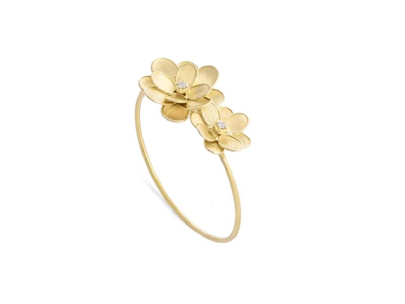 610-xz2-1-YELLOW GOLD BANGLE WITH DIAMONDS PETALI MARCO BICEGO SB106-B