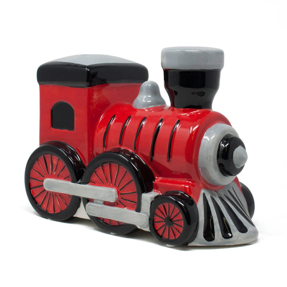 Large Red Train Money Bank