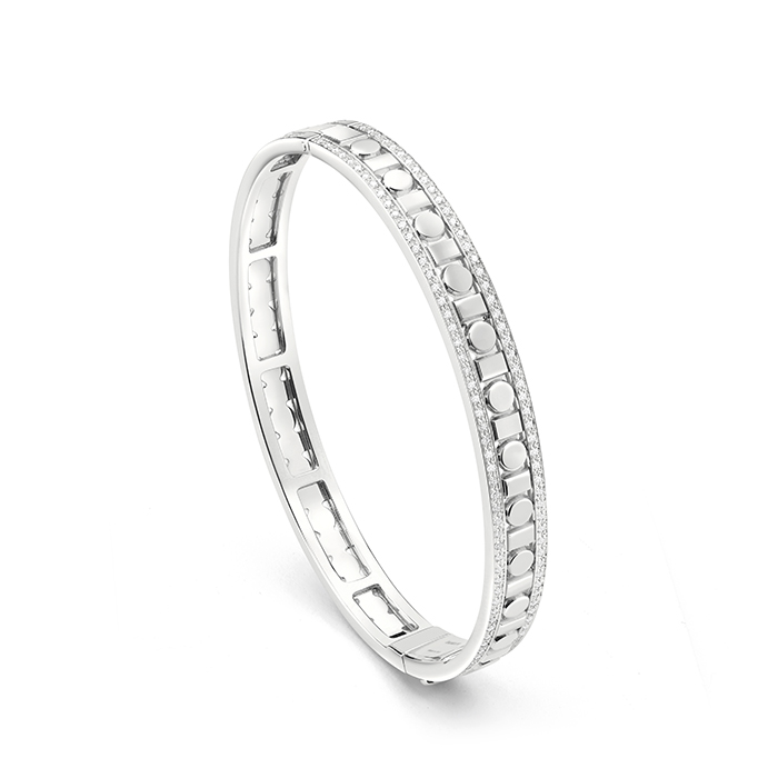 Belle Epoque Reel Bangle White Gold With Diamond