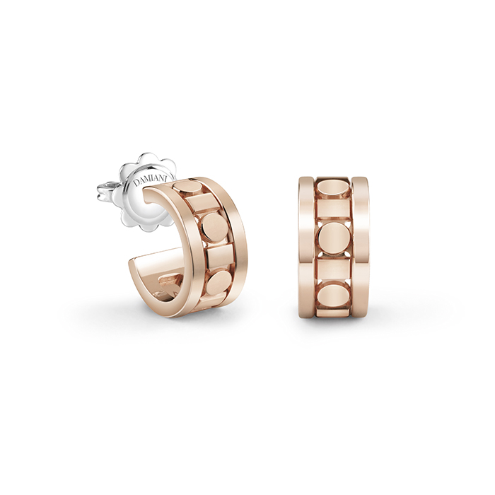 Belle Epoque Reel Earrings White and Pink Gold